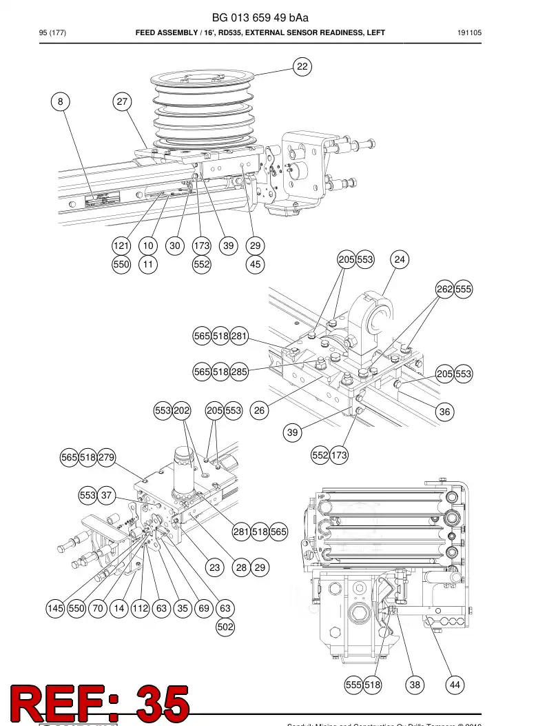 BG01274476a BG 012 744 76a Plate - Sandvik Technical Drawing