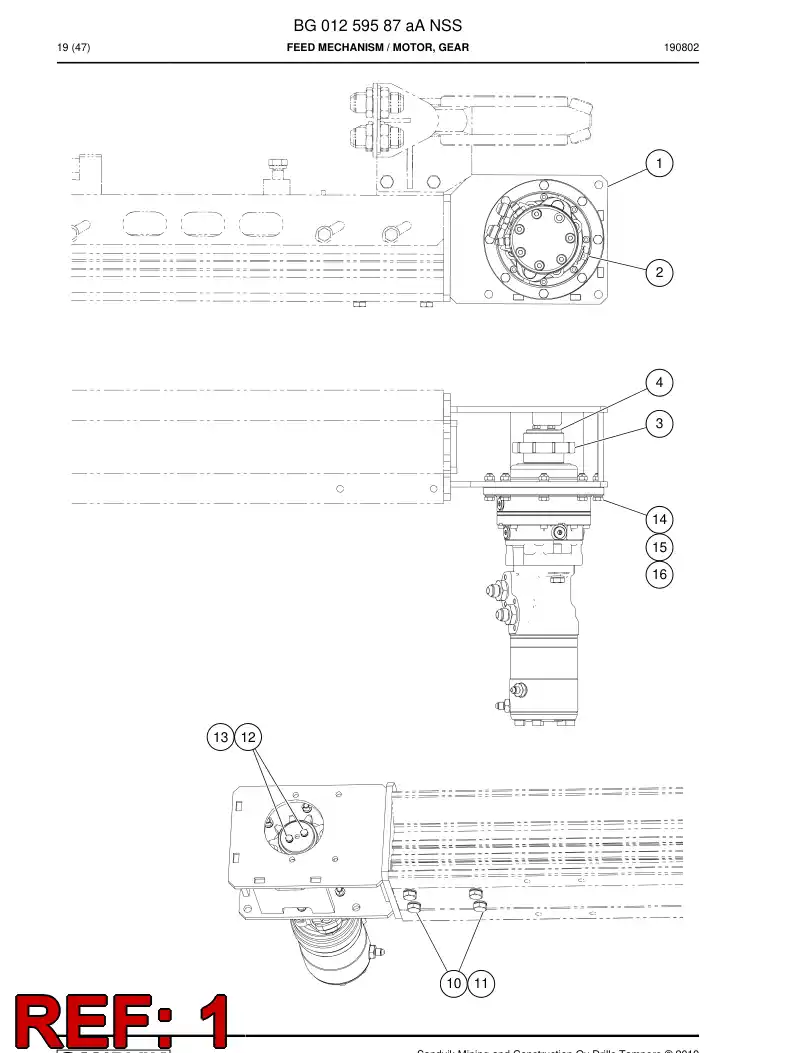 BG01274479a BG 012 744 79a Bracket - Sandvik Technical Drawing