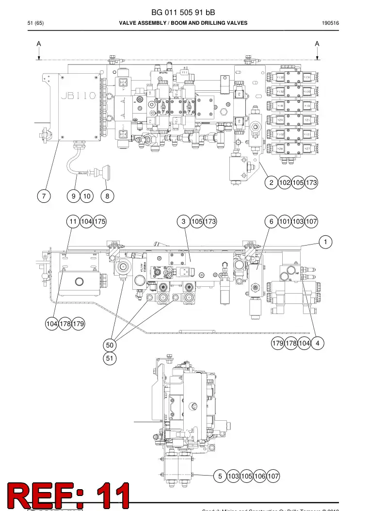 BG01274588a BG 012 745 88a Plate - Sandvik Technical Drawing