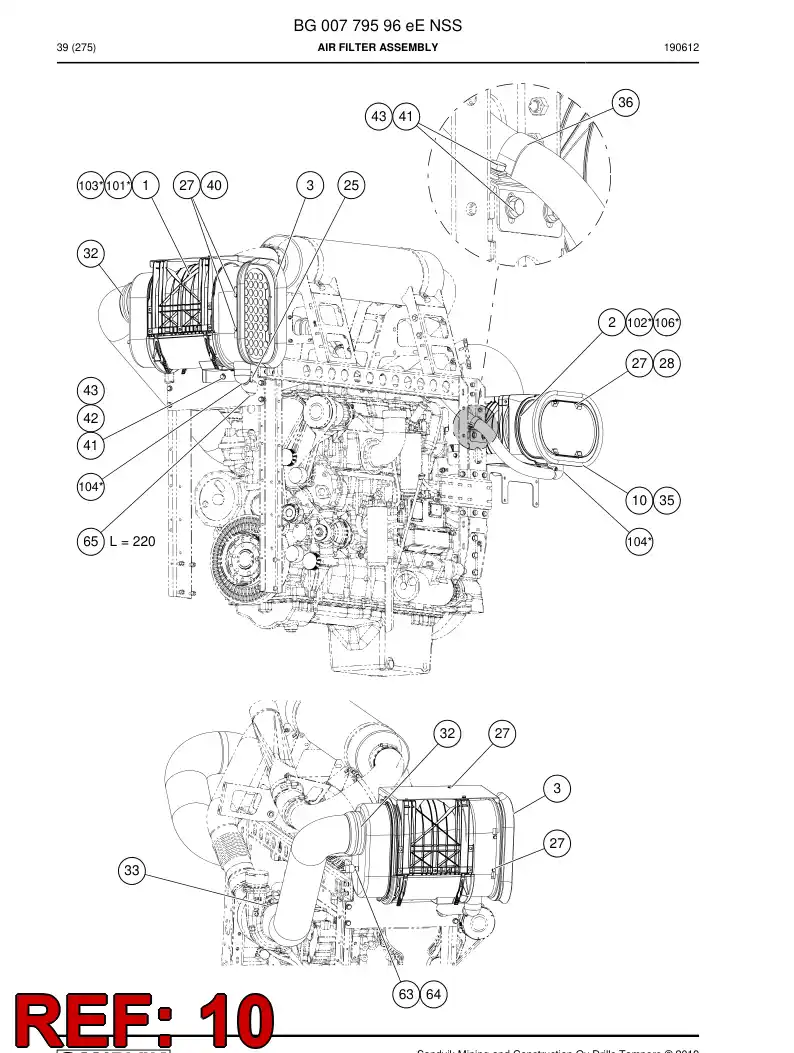 BG01274831a BG 012 748 31a Seal - Sandvik Technical Drawing
