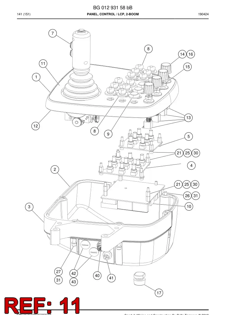 BG01282251a BG 012 822 51a Decal - Sandvik Technical Drawing