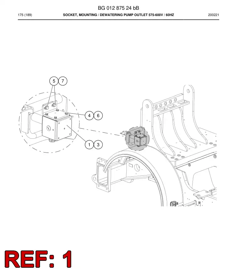 BG01284735b BG 012 847 35b Socket - Sandvik Technical Drawing