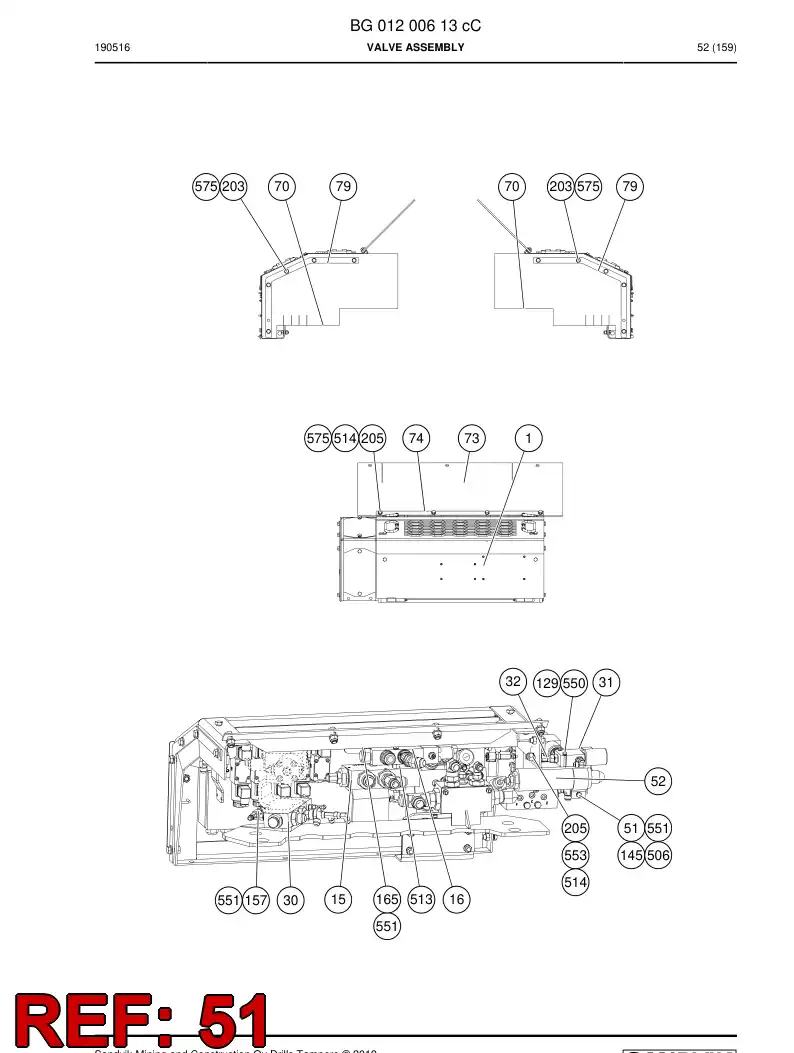 BG01285018a BG 012 850 18a Bracket - Sandvik Technical Drawing