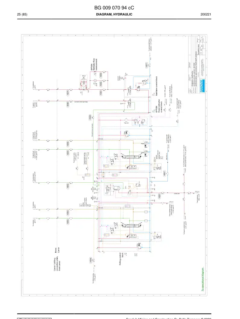 BG01285132a BG 012 851 32a Hosing Set - Sandvik Technical Drawing
