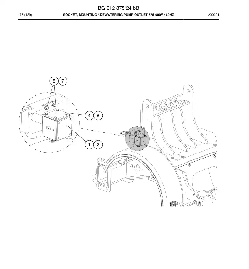 BG01287524b BG 012 875 24b Socket, Mounting - Sandvik Technical Drawing