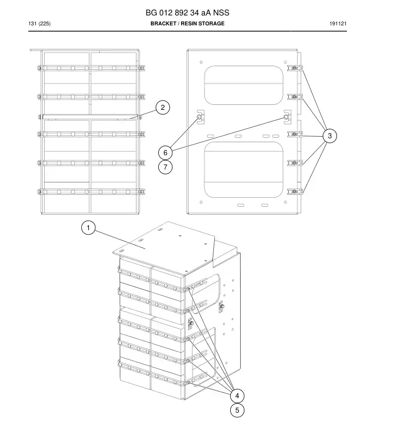 BG01289234a BG 012 892 34a Bracket - Sandvik Technical Drawing