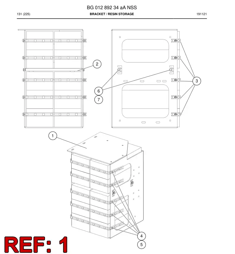 BG01289238a BG 012 892 38a Bracket - Sandvik Technical Drawing