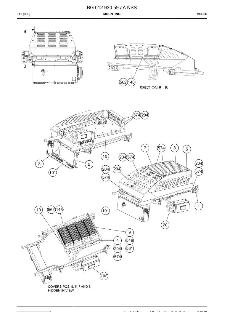 BG01293059a BG 012 930 59a Mounting - Sandvik Technical Drawing