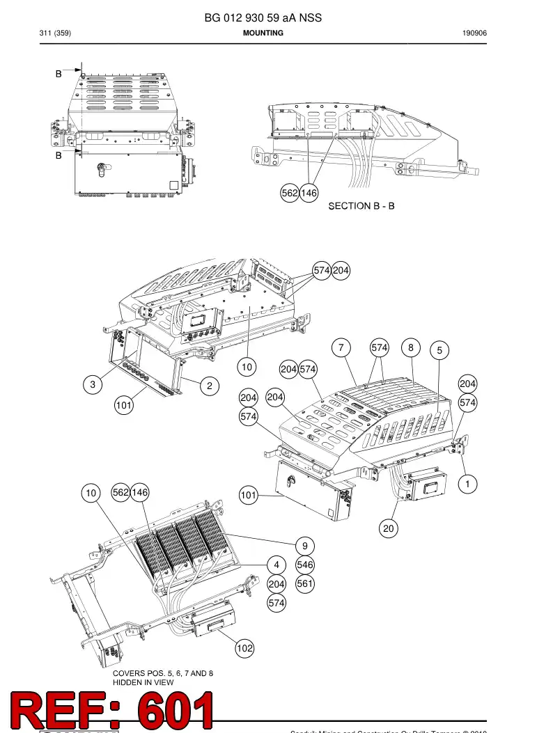 BG01293739a BG 012 937 39a Accessory Kit - Sandvik Technical Drawing