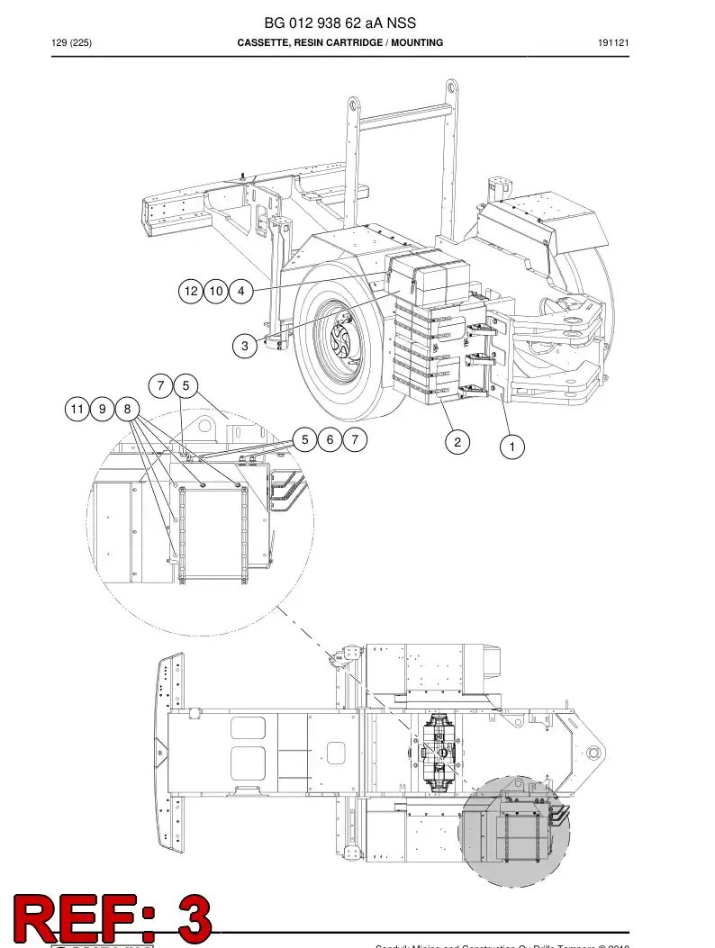 BG01295383a BG 012 953 83a Bracket - Sandvik Technical Drawing