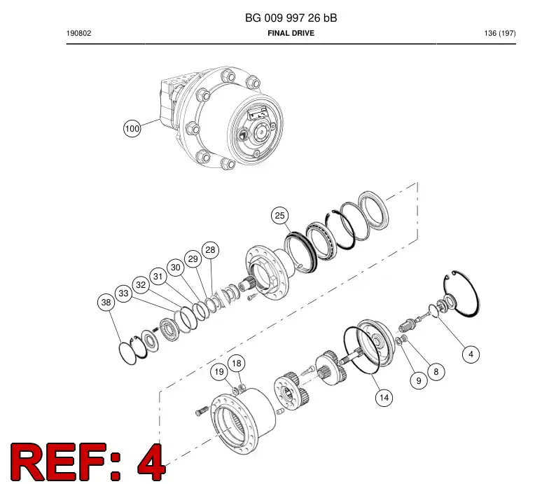 BG01300077a BG 013 000 77a O-Ring - Sandvik Technical Drawing