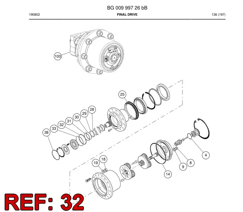 BG01300093a BG 013 000 93a O-Ring - Sandvik Technical Drawing