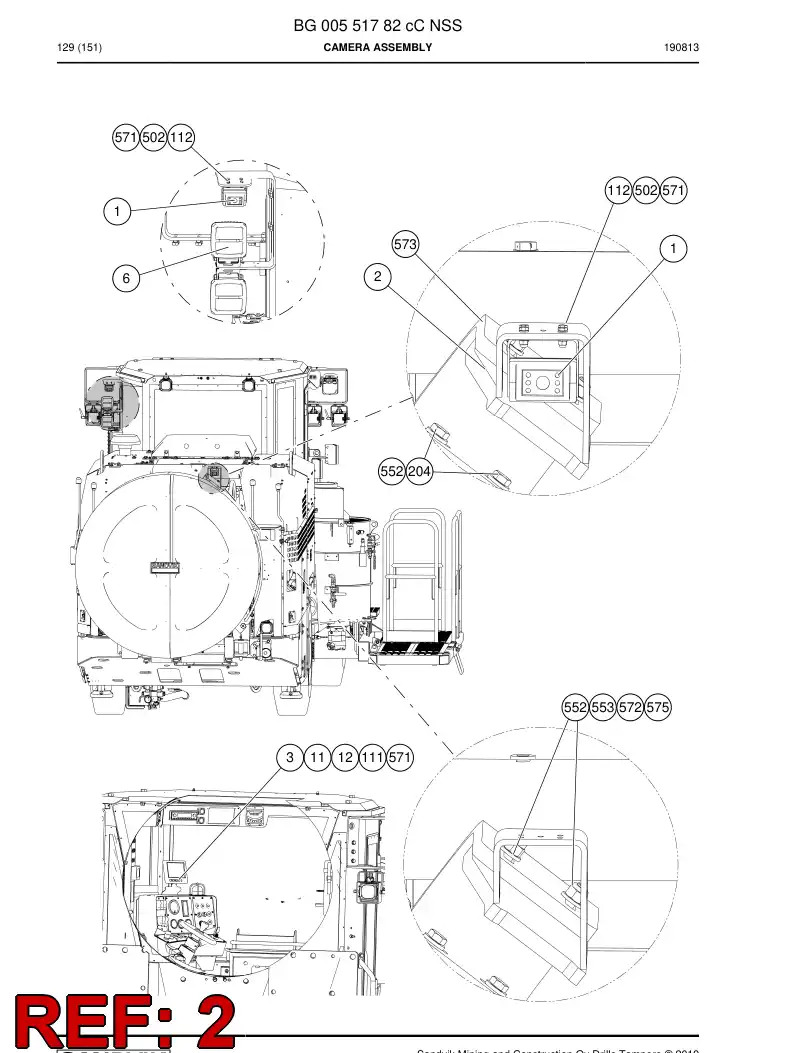 BG01302743a BG 013 027 43a Bracket - Sandvik Technical Drawing