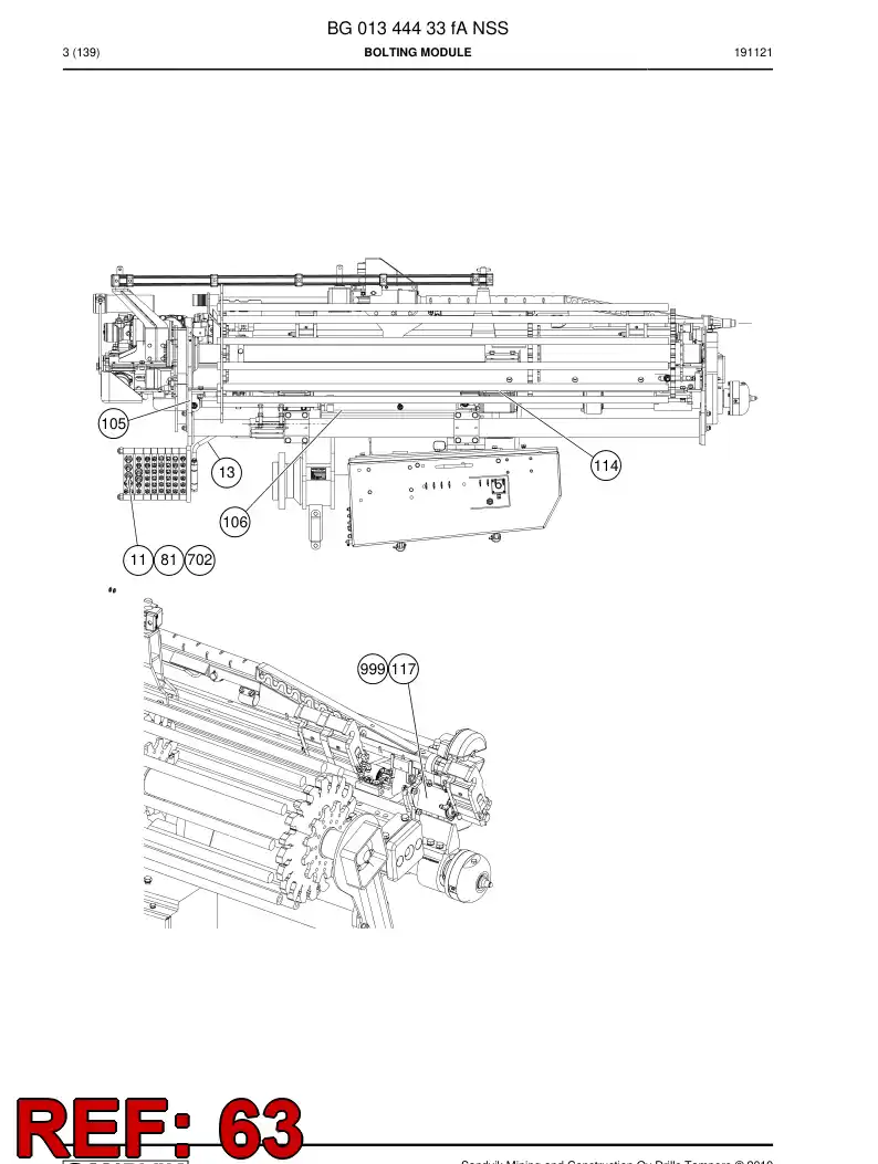 BG01316316a BG 013 163 16a Bracket - Sandvik Technical Drawing