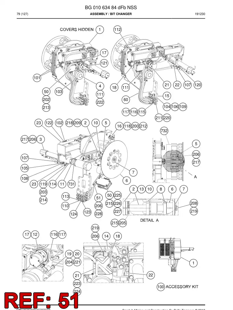 BG01318030a BG 013 180 30a Bracket, Attaching - Sandvik Technical Drawing