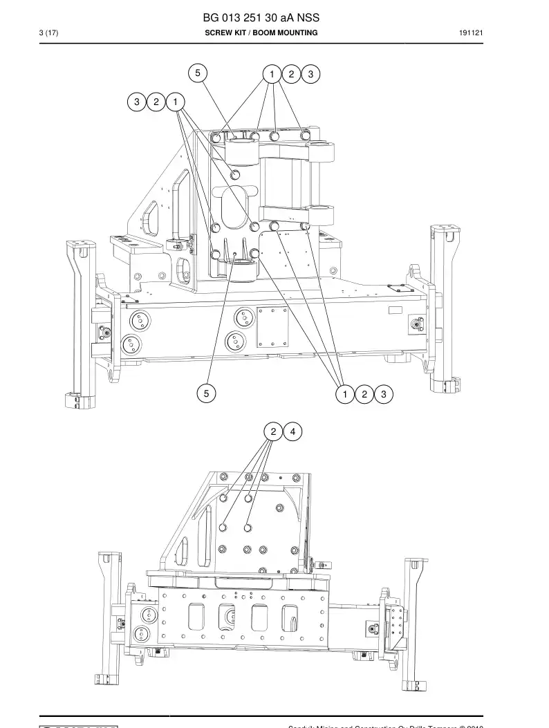 BG01325130a BG 013 251 30a Screw Kit - Sandvik Technical Drawing