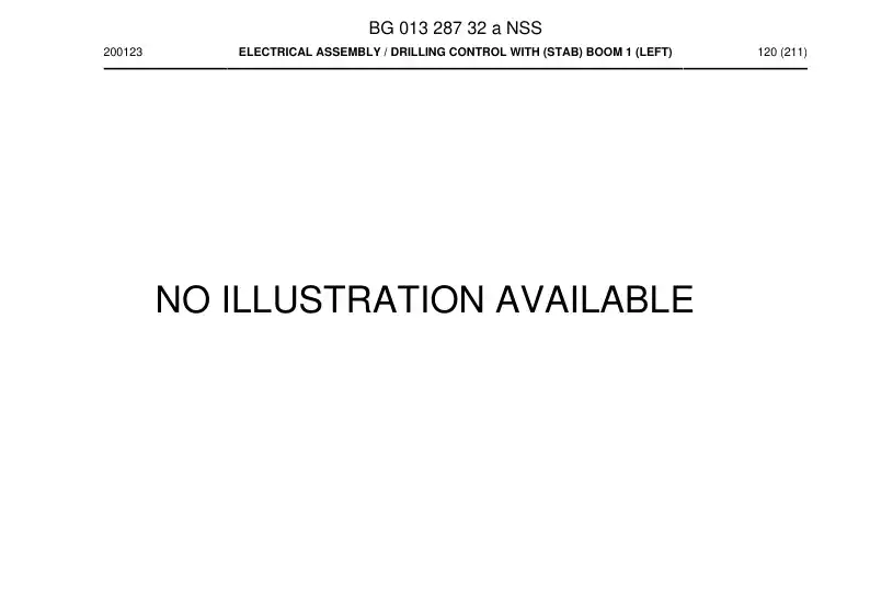 BG01328732a BG 013 287 32a Electrical Assembly - Sandvik Technical Drawing