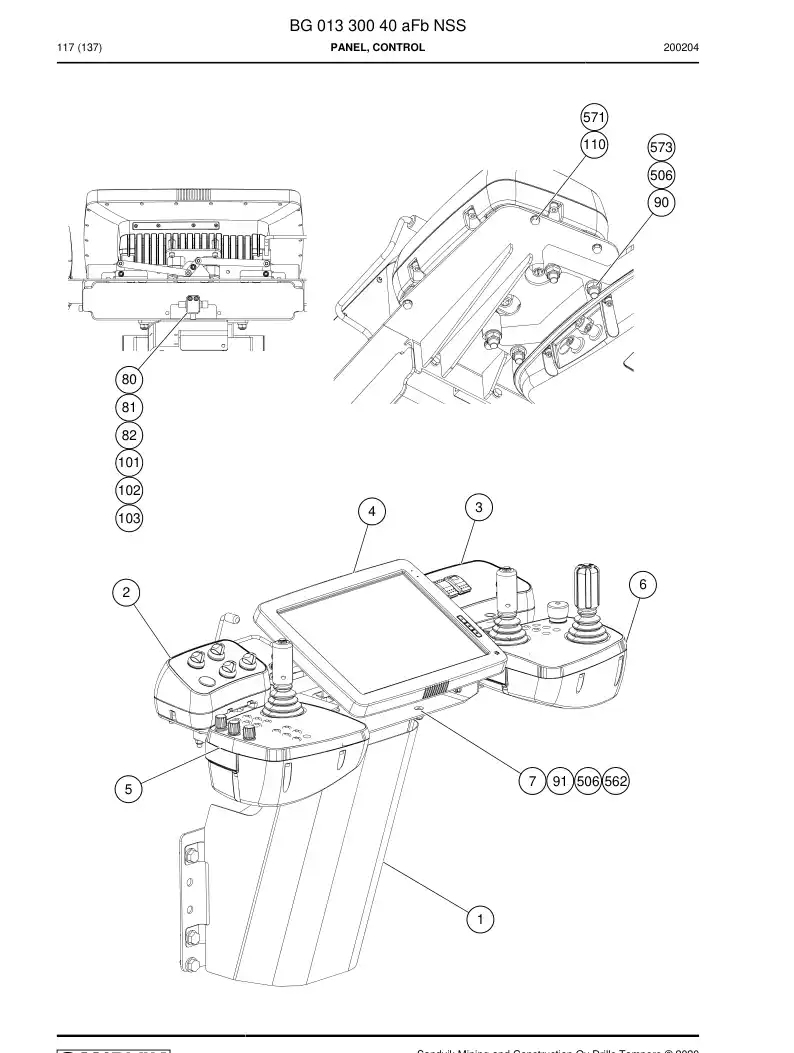 BG01330040a BG 013 300 40a PRING, CONTROL - Sandvik Technical Drawing