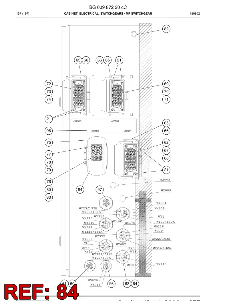 BG01335013a BG 013 350 13a Backshell - Sandvik Technical Drawing