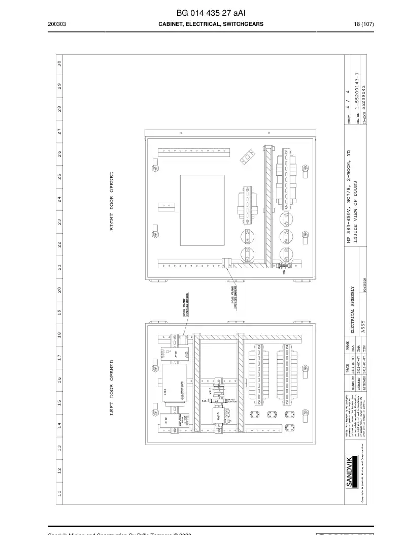 BG01335938b BG 013 359 38b Circuit Breaker, Motor Protection (MPCB) - Sandvik Technical Drawing