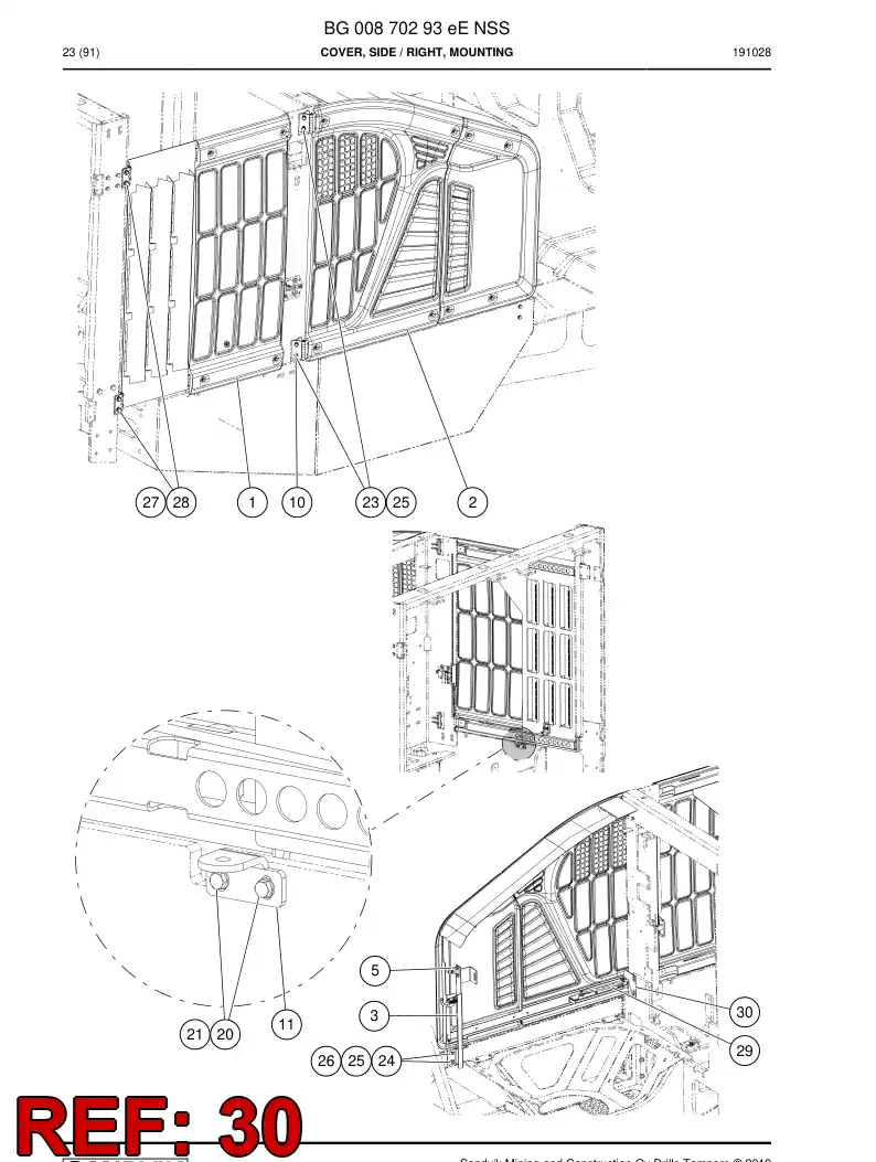 BG01338006a BG 013 380 06a Plate - Sandvik Technical Drawing