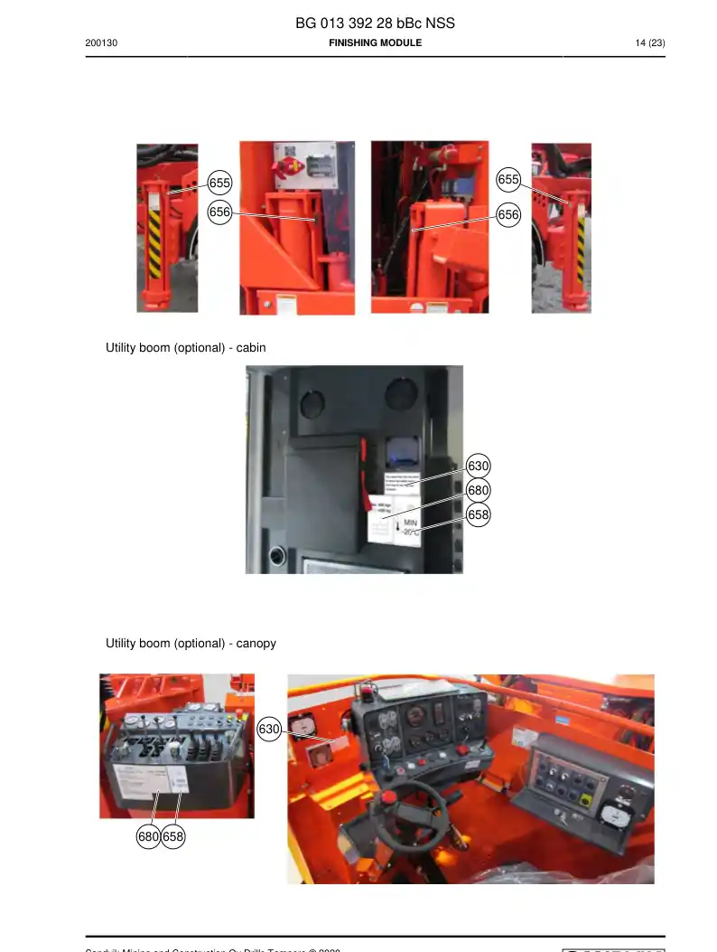 BG01339228b BG 013 392 28b Finishing module - Sandvik Technical Drawing