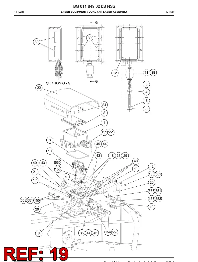 BG01342750a BG 013 427 50a Plate - Sandvik Technical Drawing