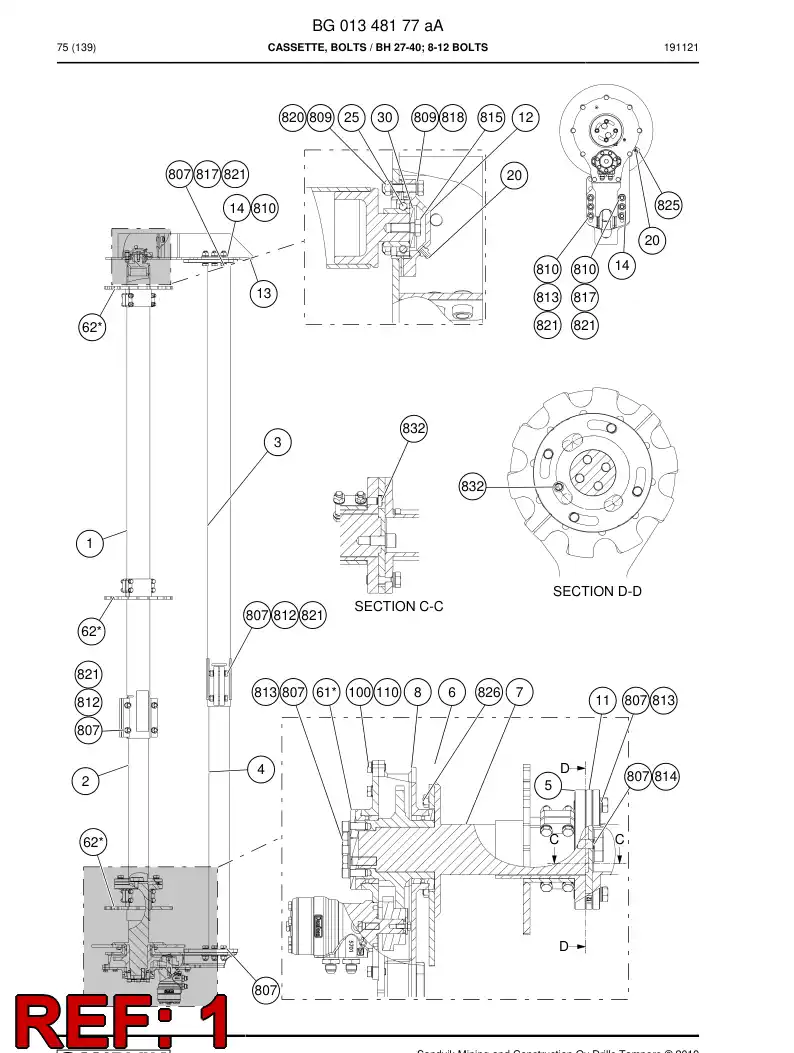 BG01344316a BG 013 443 16a Pipe - Sandvik Technical Drawing