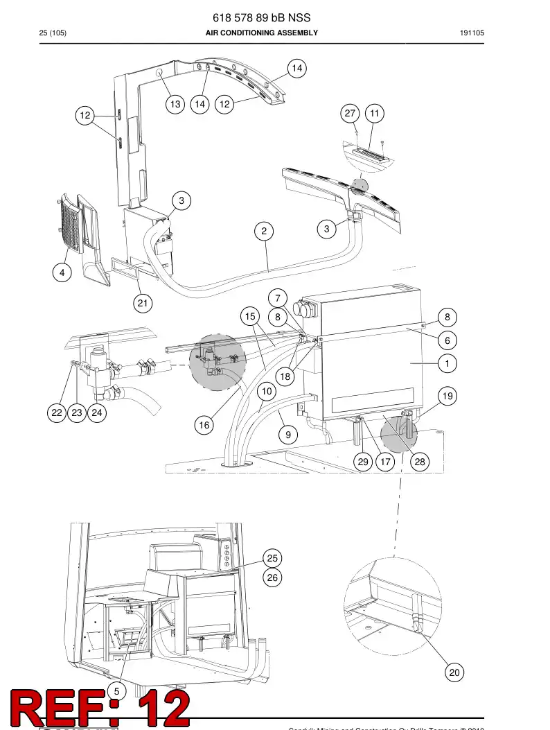 BG01345508a BG 013 455 08a Nozzle - Sandvik Technical Drawing