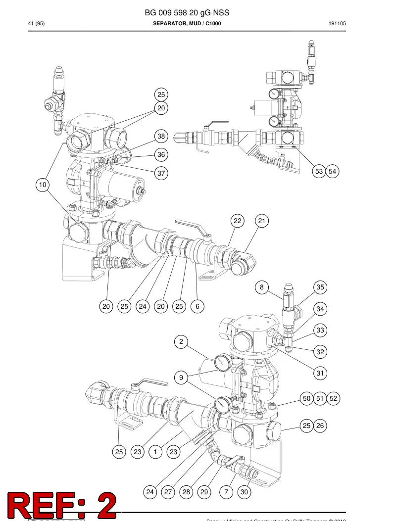 BG01347955a BG 013 479 55a Valve, Pressure Reducing - Sandvik Technical Drawing