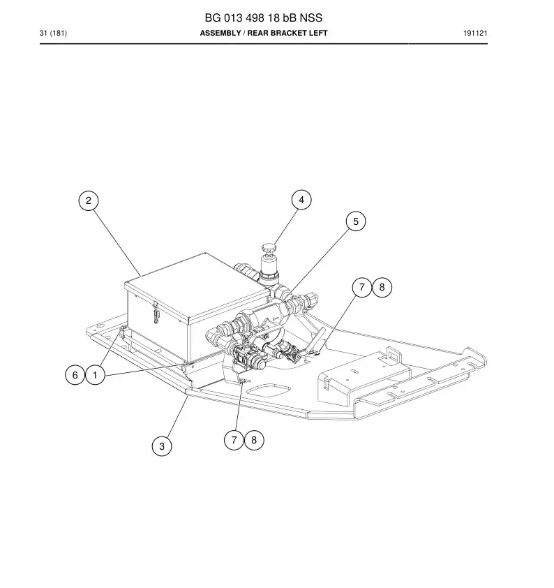 BG01349818b BG 013 498 18b Assembly - Sandvik Technical Drawing