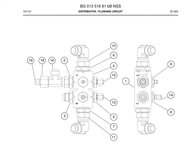 BG01351681b BG 013 516 81b Distributor - Sandvik Technical Drawing