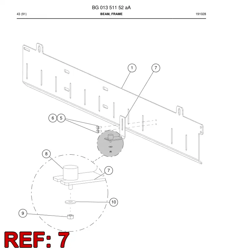 BG01353529a BG 013 535 29a Lug - Sandvik Technical Drawing