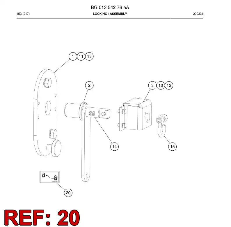 BG01356177a BG 013 561 77a Decal - Sandvik Technical Drawing