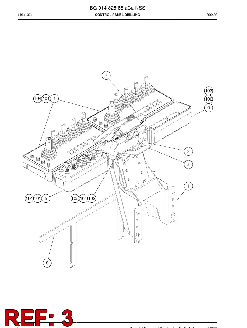 BG01361118a BG 013 611 18a Bracket - Sandvik Technical Drawing