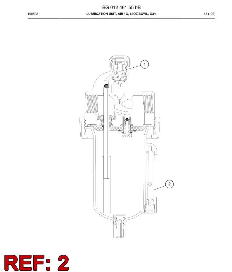 BG01362265a BG 013 622 65a Repair Kit - Sandvik Technical Drawing