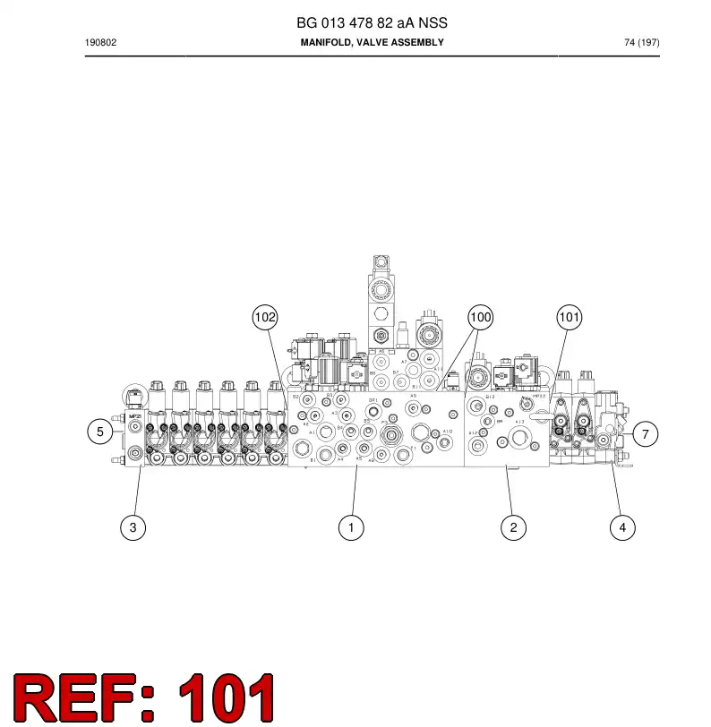 BG01362610a BG 013 626 10a Seal Kit - Sandvik Technical Drawing