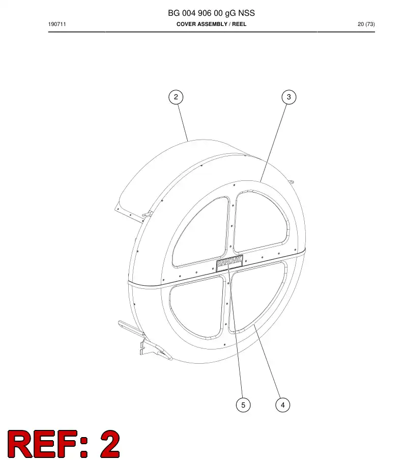 BG01362820a BG 013 628 20a Plate - Sandvik Technical Drawing