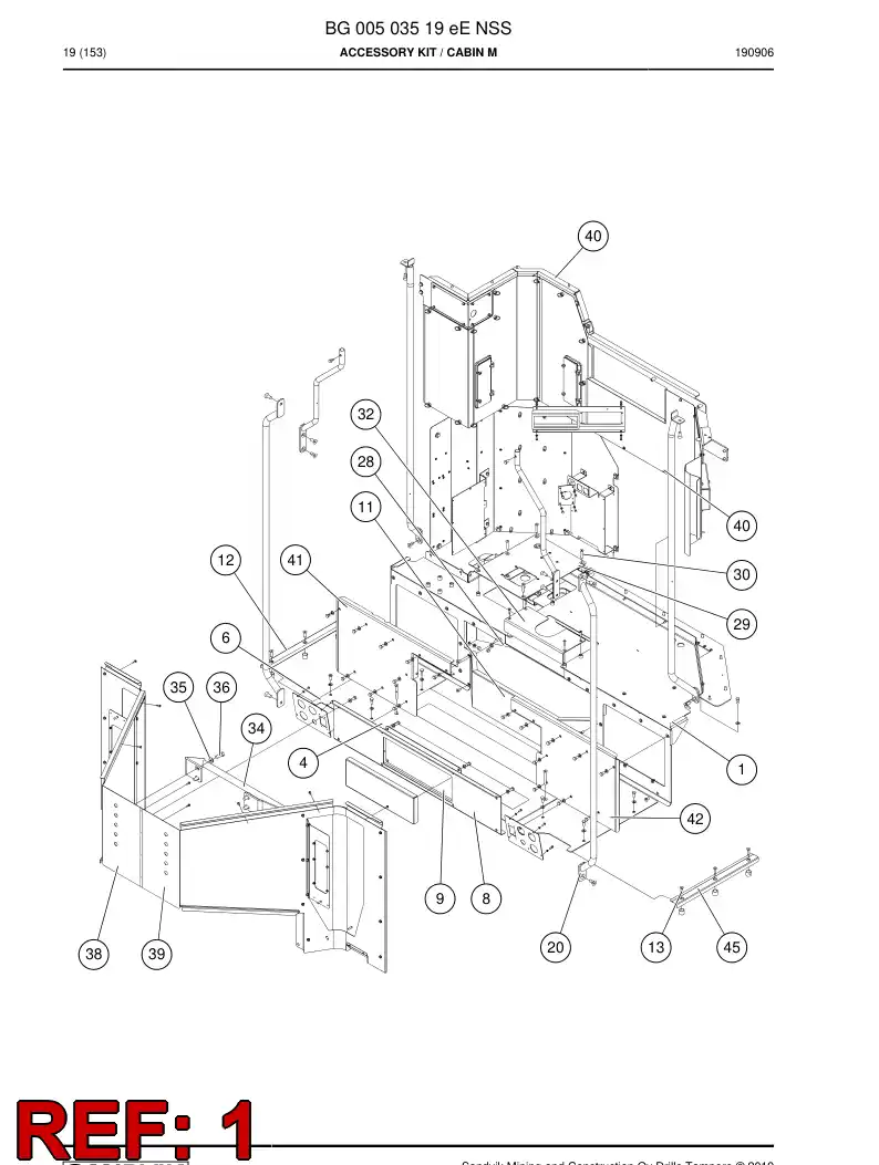 BG01365142a BG 013 651 42a Floor - Sandvik Technical Drawing
