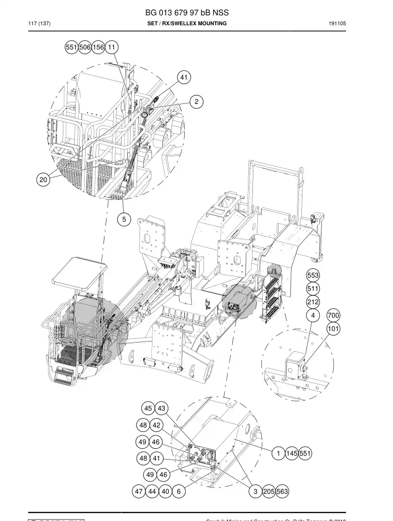 BG01367997b BG 013 679 97b Set - Sandvik Technical Drawing