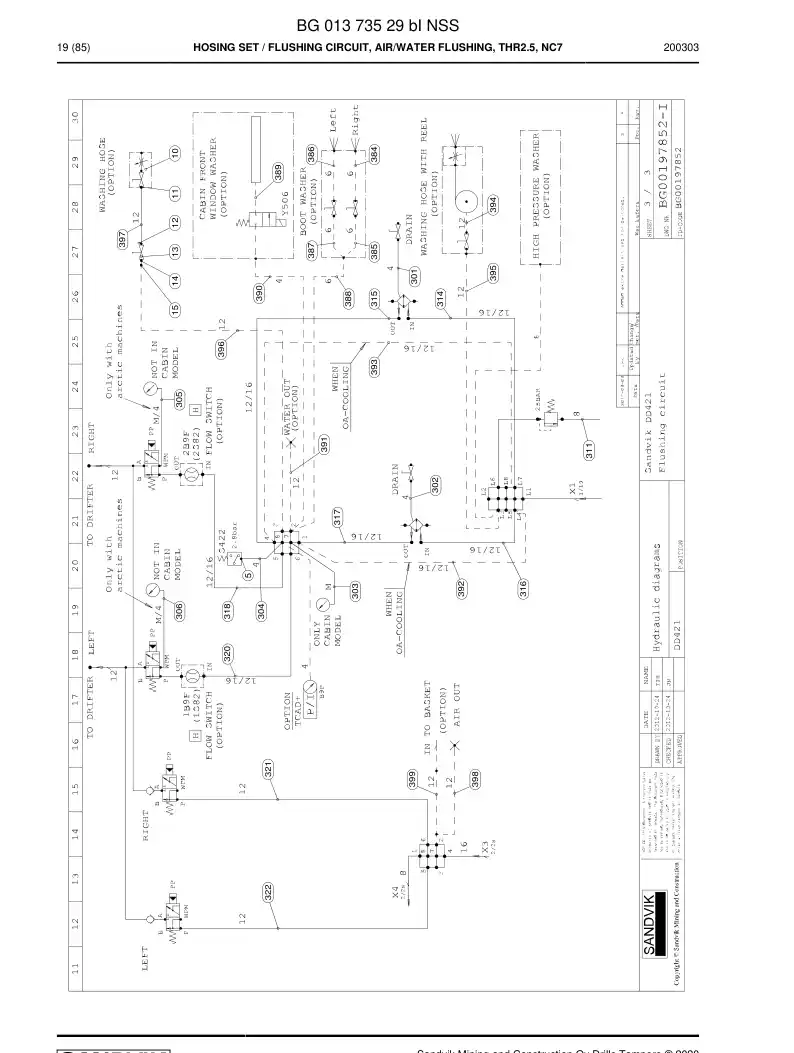 BG01373529b BG 013 735 29b Hosing Set - Sandvik Technical Drawing