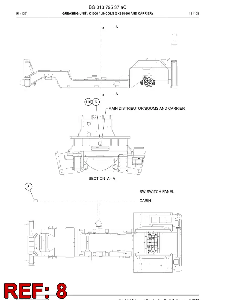BG01374689a BG 013 746 89a Plate - Sandvik Technical Drawing