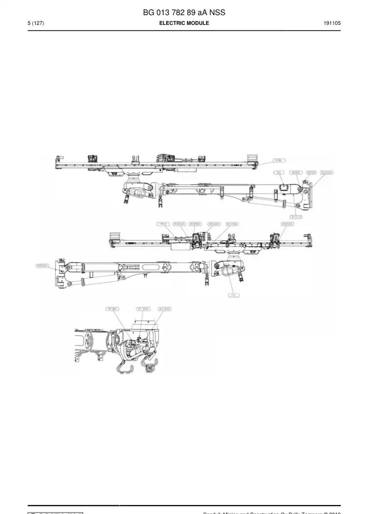BG01378289a BG 013 782 89a Electric Module - Sandvik Technical Drawing