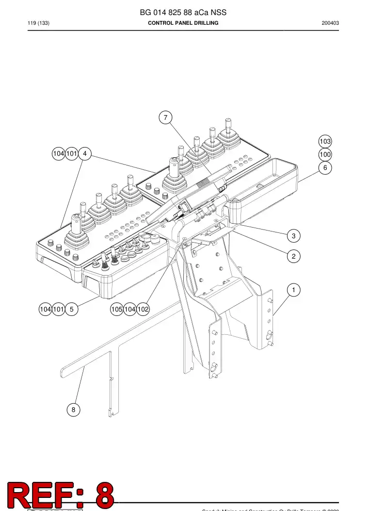 BG01382966a BG 013 829 66a Plate, Backing - Sandvik Technical Drawing