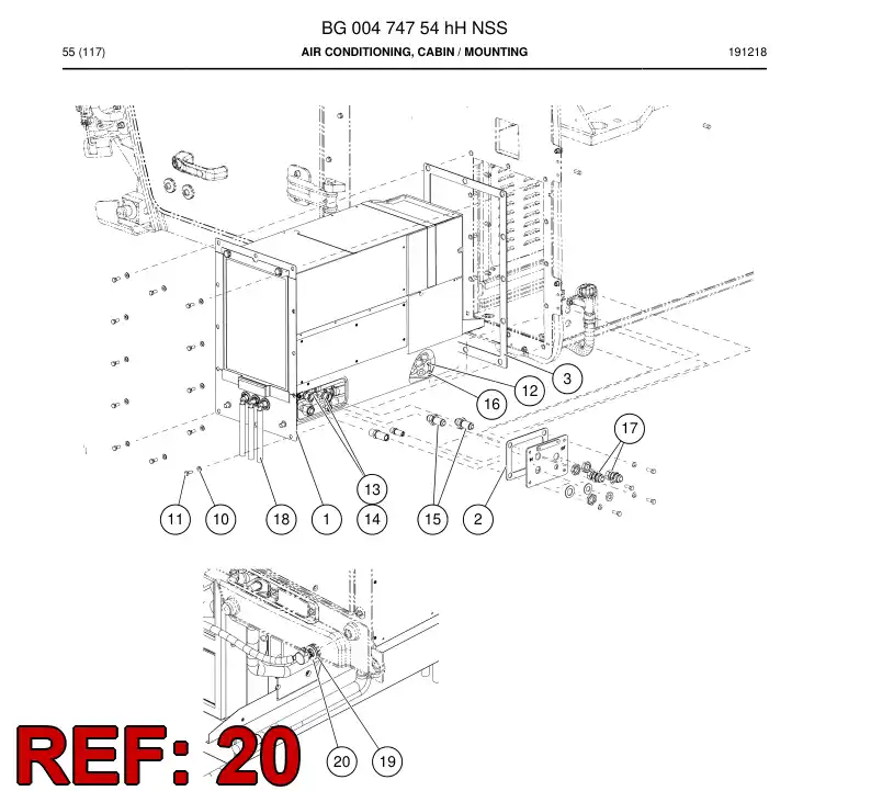 BG01391859a BG 013 918 59a Shim - Sandvik Technical Drawing