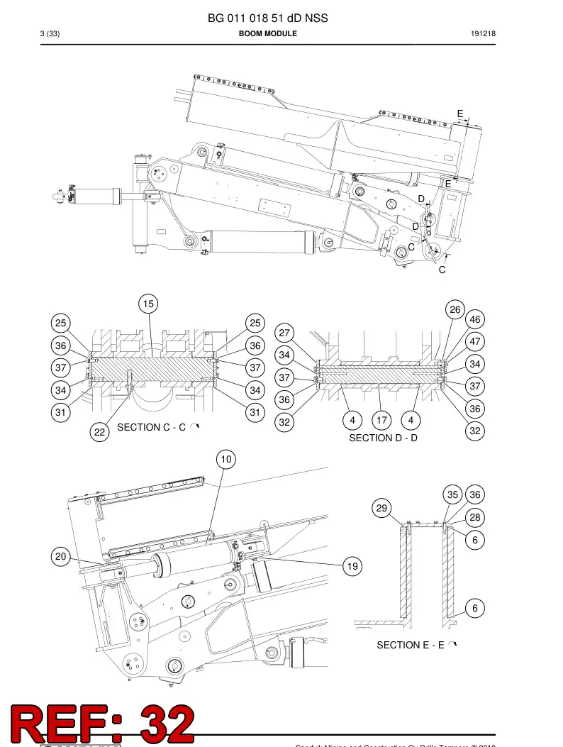 BG01391872a BG 013 918 72a Spacer - Sandvik Technical Drawing