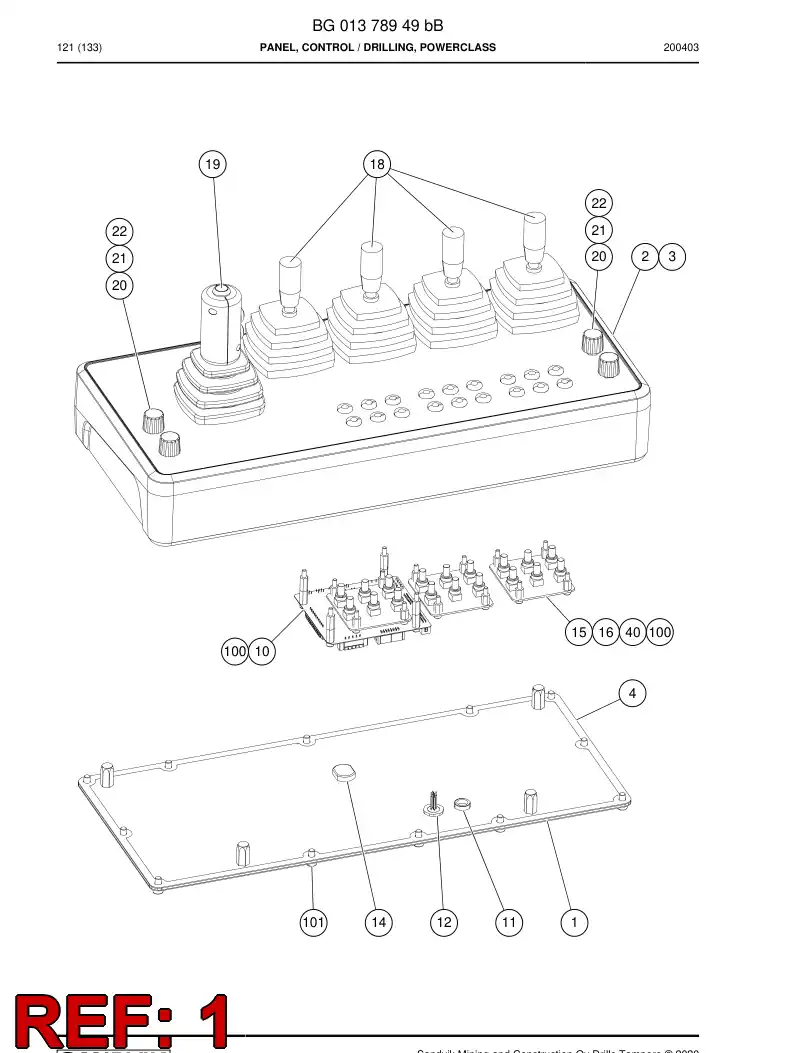 BG01396435b BG 013 964 35b Plate - Sandvik Technical Drawing