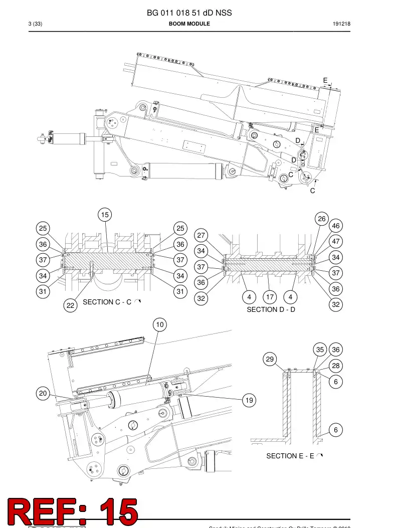 BG01416202a BG 014 162 02a Shaft - Sandvik Technical Drawing