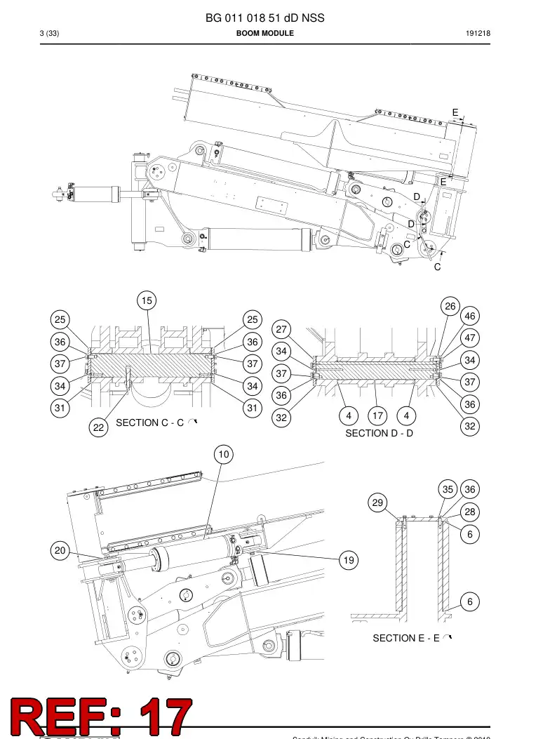 BG01416204a BG 014 162 04a Shaft - Sandvik Technical Drawing