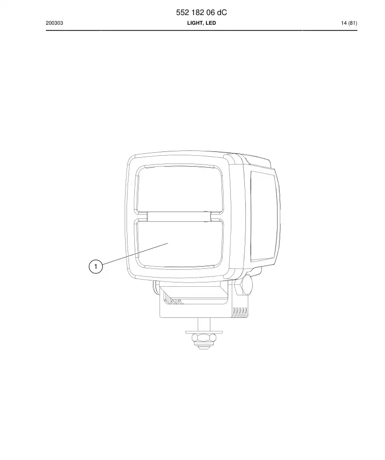 BG01435871a BG 014 358 71a Lens - Sandvik Technical Drawing
